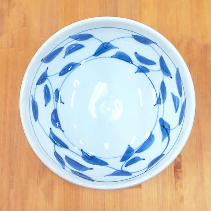 たまぶち鉢(20㎝)【唐草】