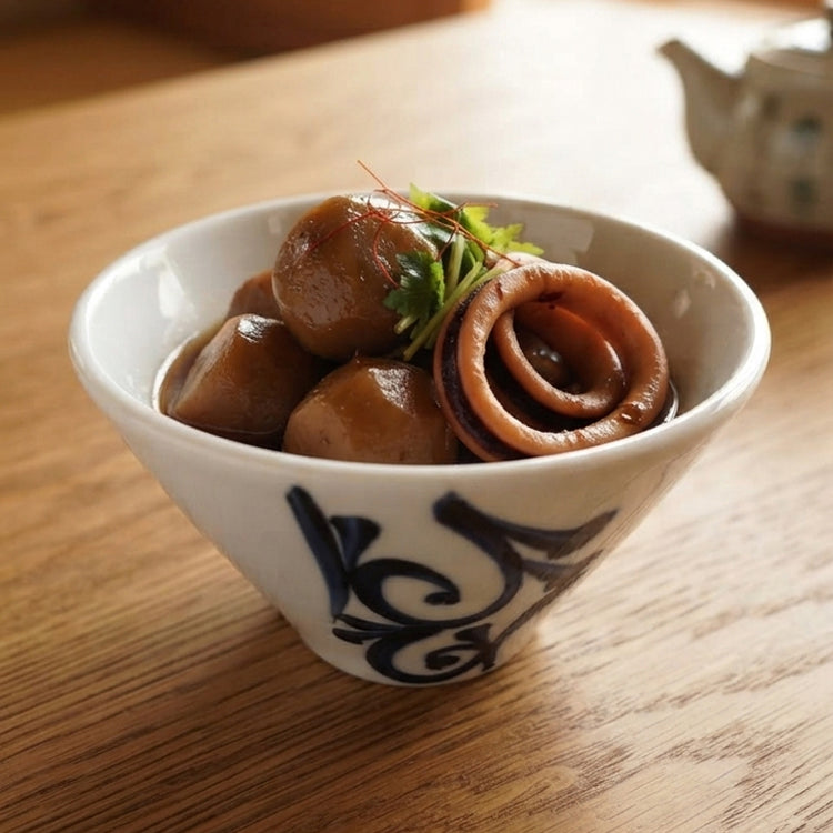 4.5寸碗【タテ唐草】