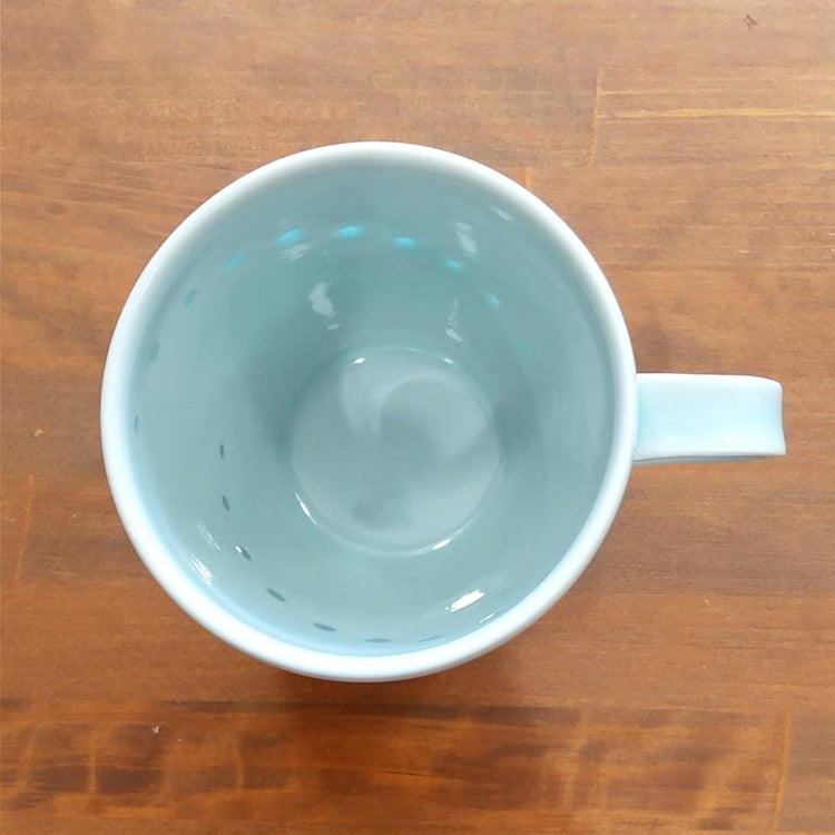 青白磁「蛍手」マグカップ