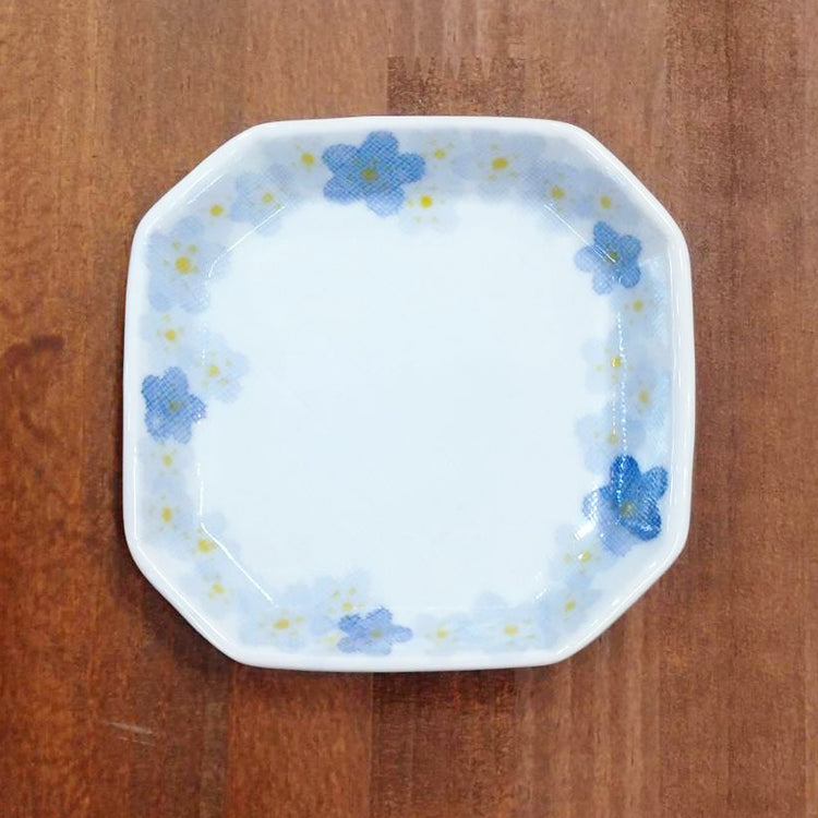 八角小皿たたら【お花】