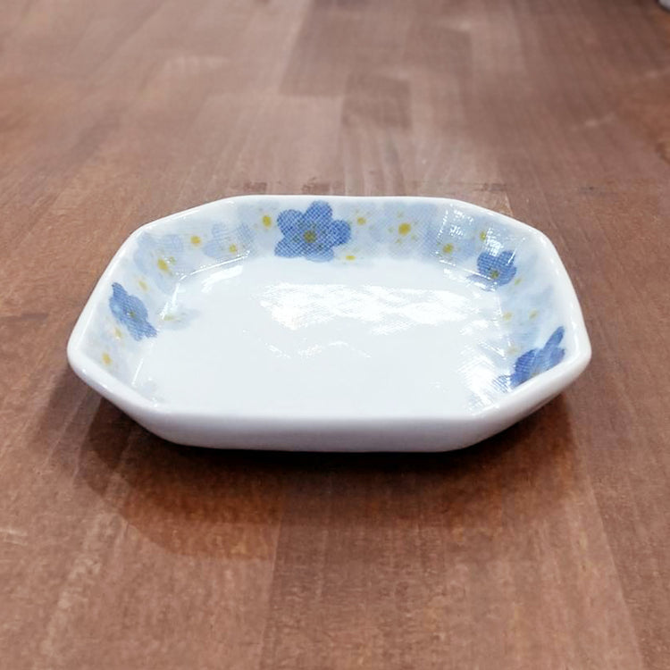 八角小皿たたら【お花】