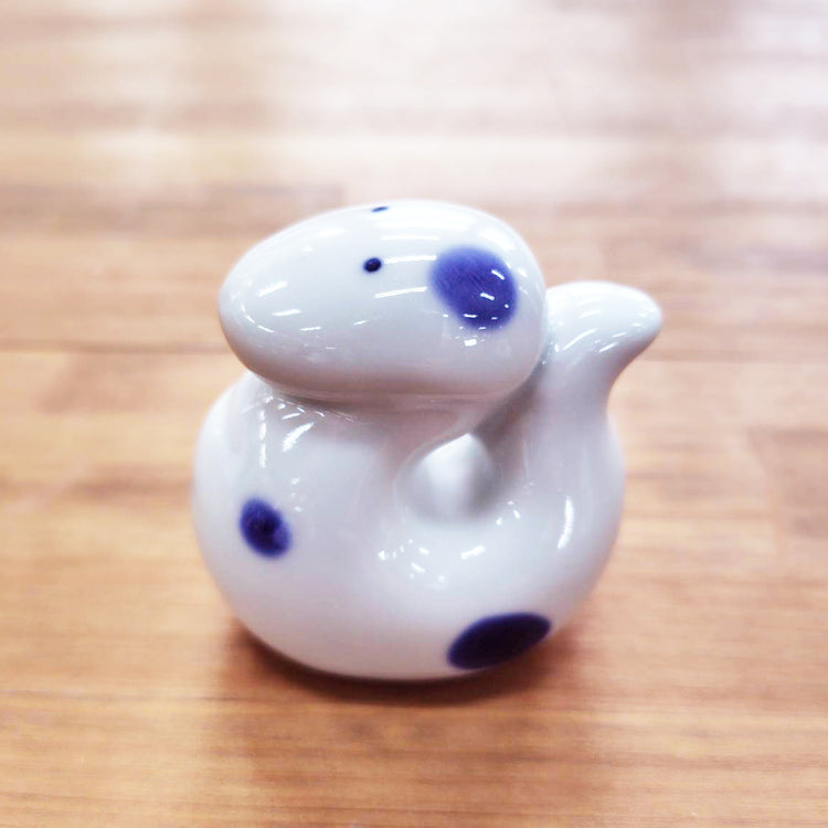 へび(置物)水玉柄