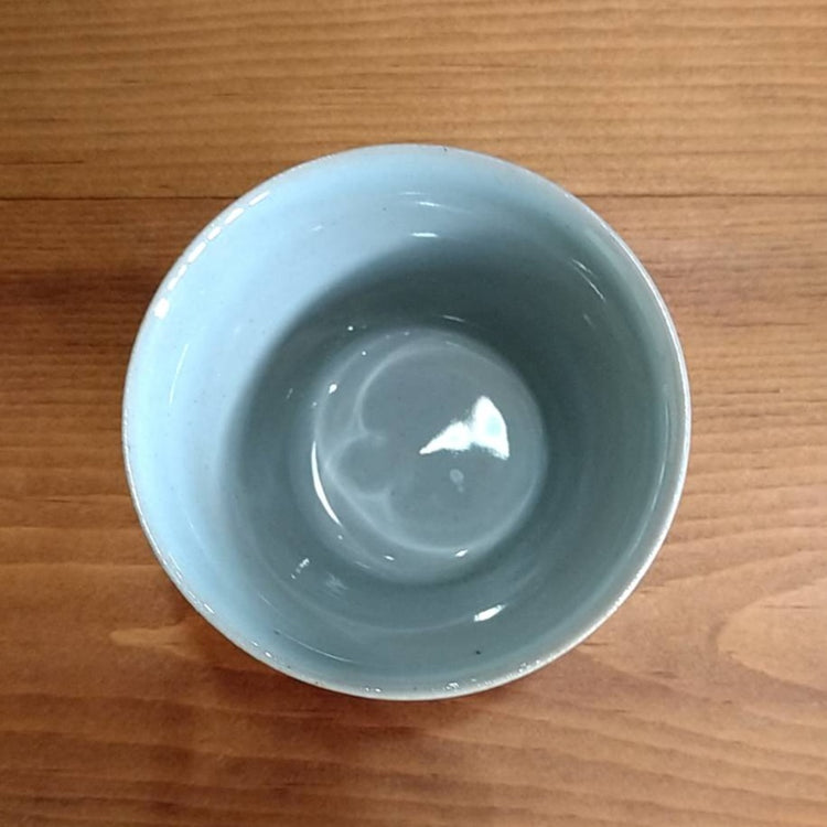 土物呉須巻き水玉 そば猪口