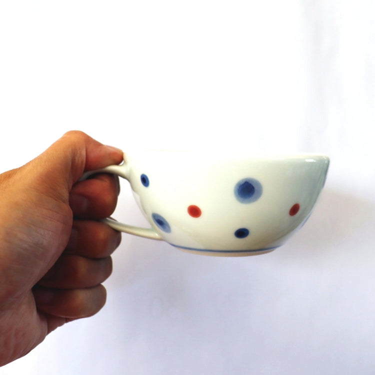 スープカップ(水玉)