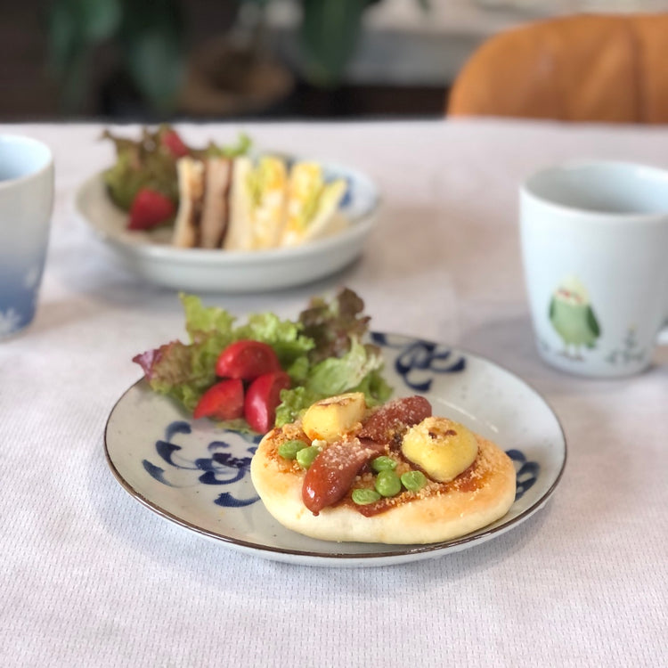 7寸たたら皿 菊