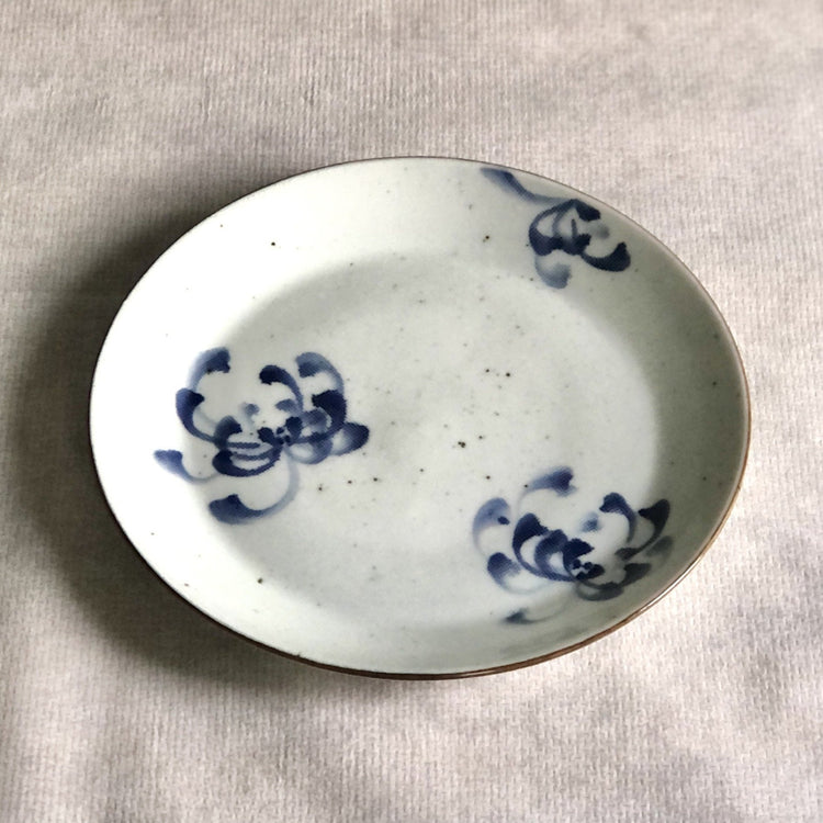7寸たたら皿 菊