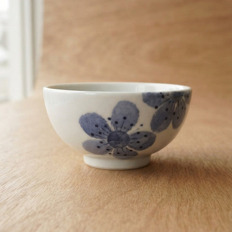 丸茶碗【和紙花】