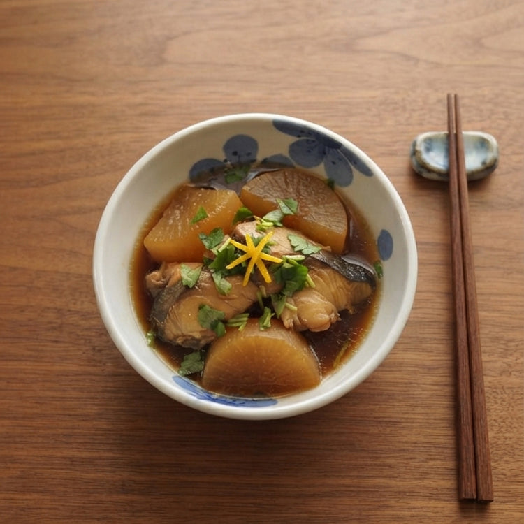 玉縁鉢【和紙花】5.5寸