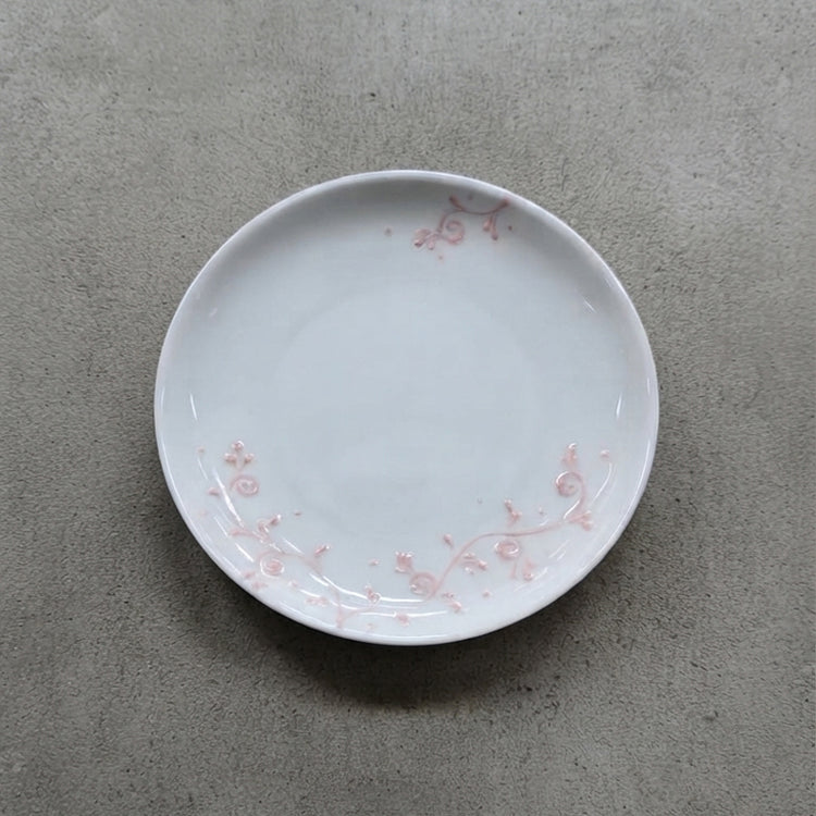 ７寸皿（21.5cm）ピンク