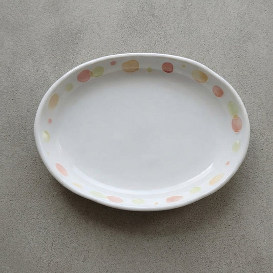 カレー皿【水玉】
