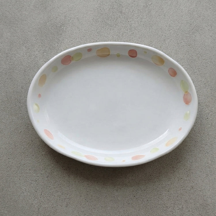 カレー皿【水玉】
