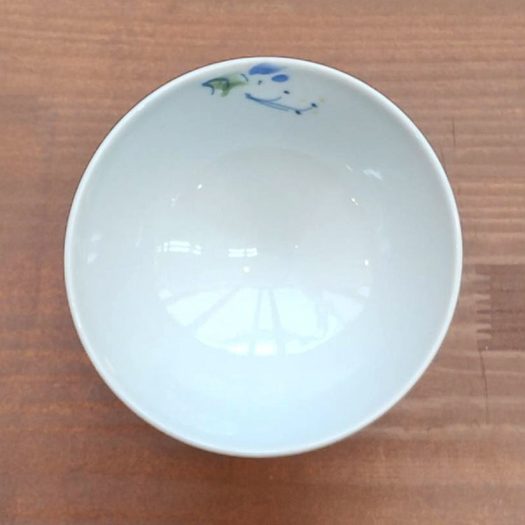 茶碗【露草－ツユクサ】白磁