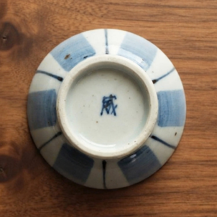 刷毛線文丸茶碗