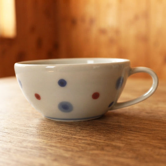 スープカップ（水玉）