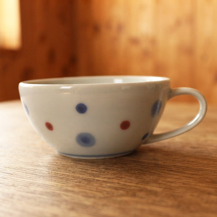 スープカップ（水玉）