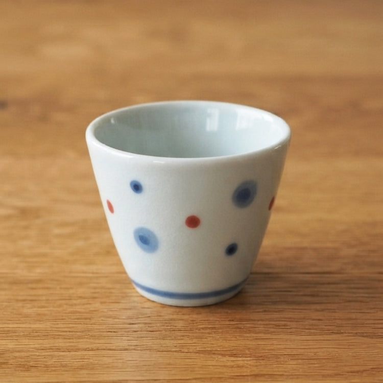 蕎麦猪口　水玉
