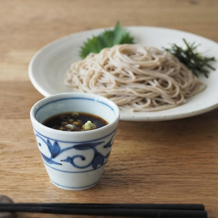 蕎麦猪口　唐草