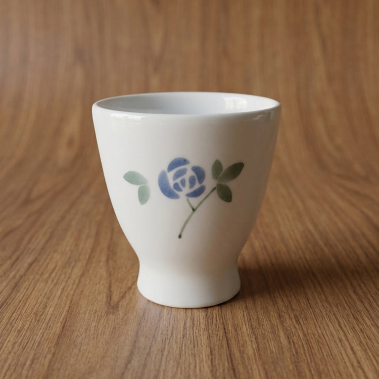 薔薇のフリーカップ【青】