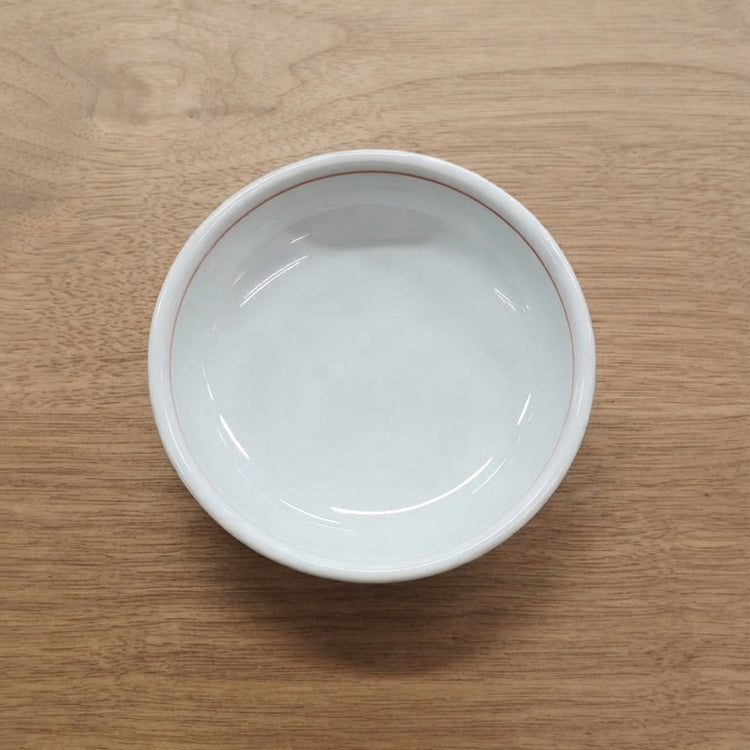 玉ぶち小鉢【とびかんな　赤】