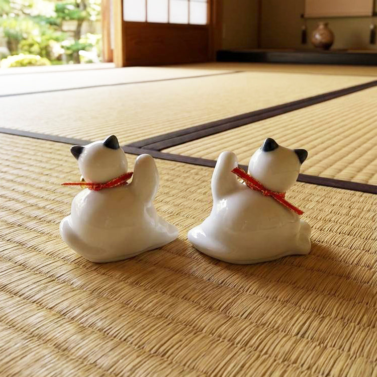 招き猫　幸・福【小】セット（右手１・左手１）